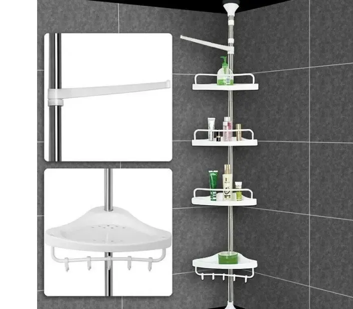 Кутова полиця для ванної кімнати Multi Corner Shelf, металева