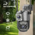 Вулична WIFI камера відеоспостереження поворотна Smart Home Camera SC03 V380 Pro на два об'єктиви