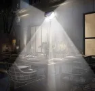 Вуличний настінний світильник Lesko SH-100 на сонячній батареї з датчиком руху 100 LED діодів