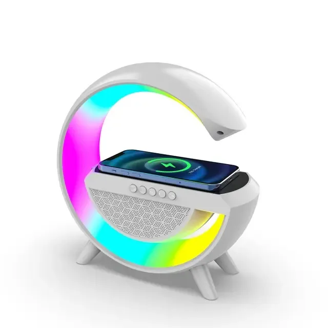 Розумний світильник/Нічник з бездротовою зарядкою для телефону/Bluetooth-колонка