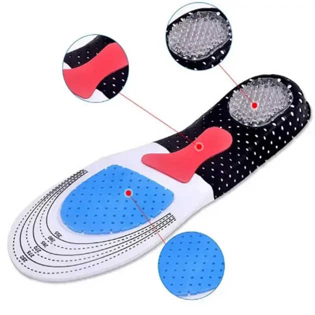 Універсальні ортопедичні устілки з жорстким супінатором та гелевою п'ятою