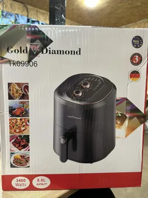 Аерогриль Аерофритюрниця Gold Diamond Tk 09906 3400w 8L