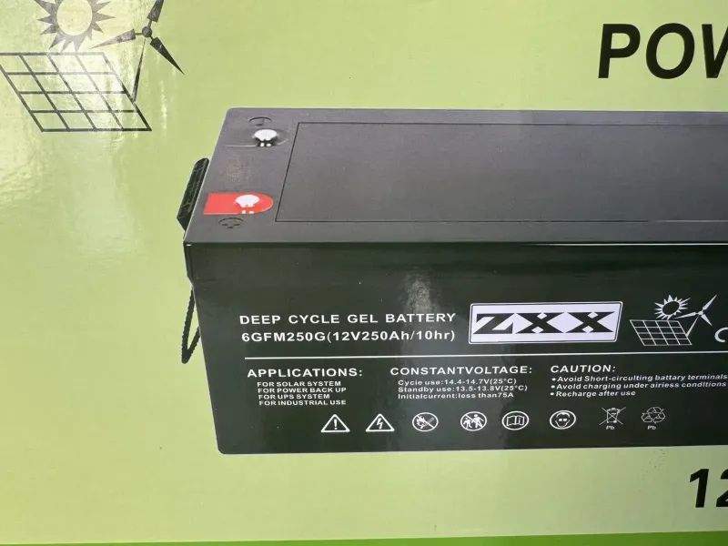 Гелевий акумулятор ZXX 12V 250Ah