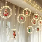 Гірлянда штора "Круги та кулі" 3м тепле біле світло