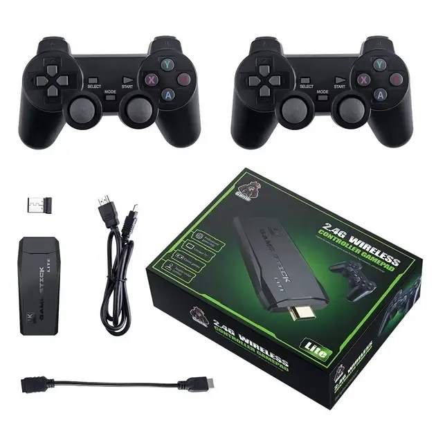 Ігрова приставка  LITE GREEN HDMI 3535 ігор Dendy, Sega, Аркадні ігри, Game Boy, Nintendo, Atari, PlayStation 1