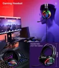Ігровий комплект клавіатура та миша навушники килимок 4в1 Linmoni TF-400 Kit з RGB підсвічуванням для геймерів