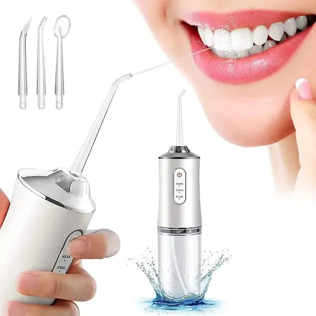 Іригатор портативний Oral Irrigator 3 режими роботи, 2 насадки