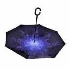 Парасолька Lesko Up-Brella Зоряне небо складається парасолька у зворотному напрямку довга ручка антизонт хіт