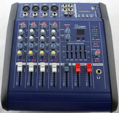 Звуковий пульт мікшерний MX 4200D-2A аудіокшер звуковий пульт мікшерний 4-канальний підсилювач Звуковий пульт мікшерний MX 4200D-2A аудіокшер звуковий пульт мікшерний 4-канальний підсилювач